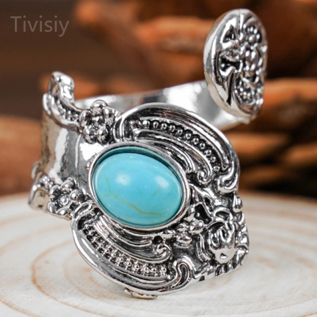 TIVISIY® Vintage Open Unique Spoon Ring